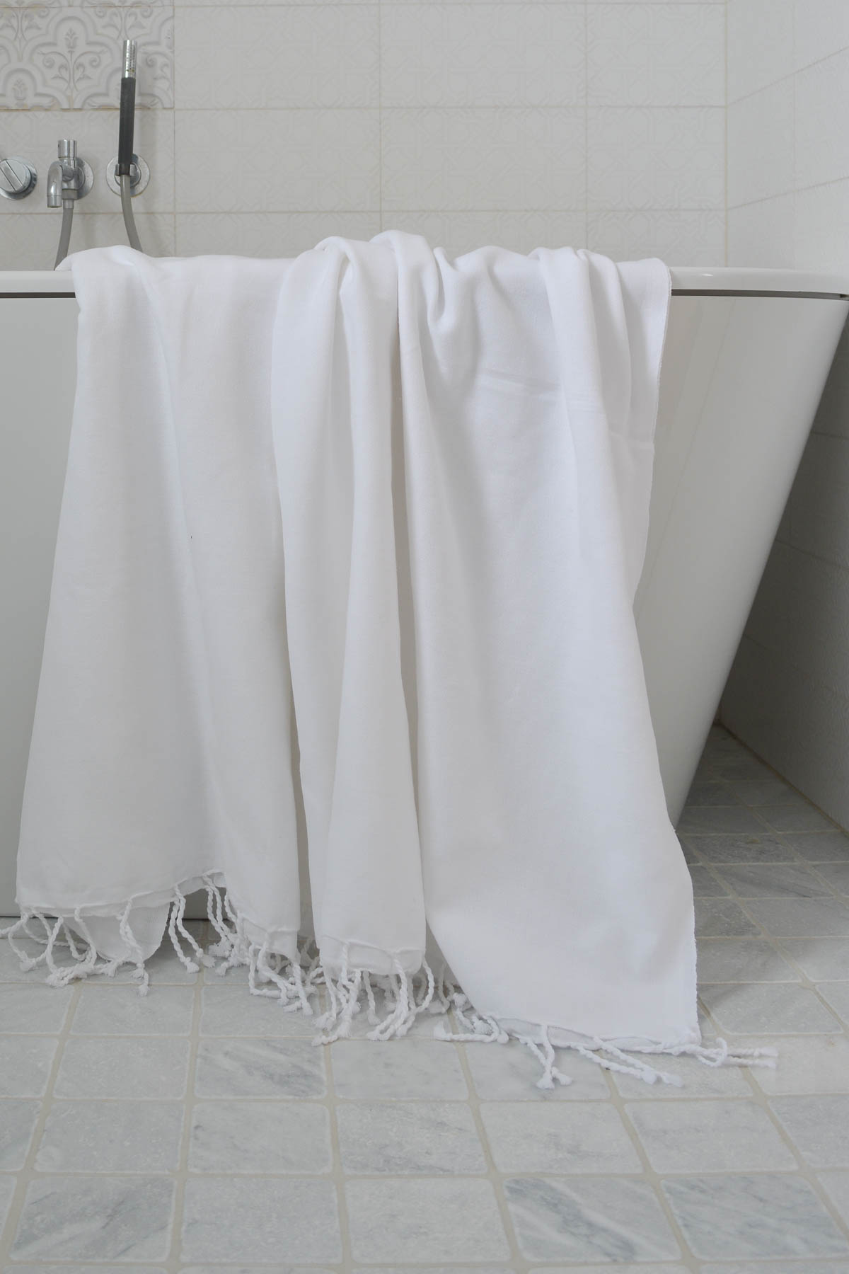 hammam towel plain white