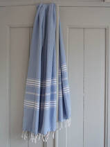 fouta bleu