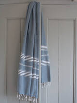 hammam towel jeans blue