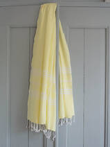 fouta jaune citron