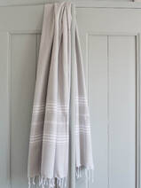 fouta gris clair