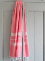 fouta rose bonbon