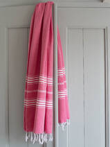 fouta rouge rubis 