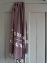 fouta aubergine