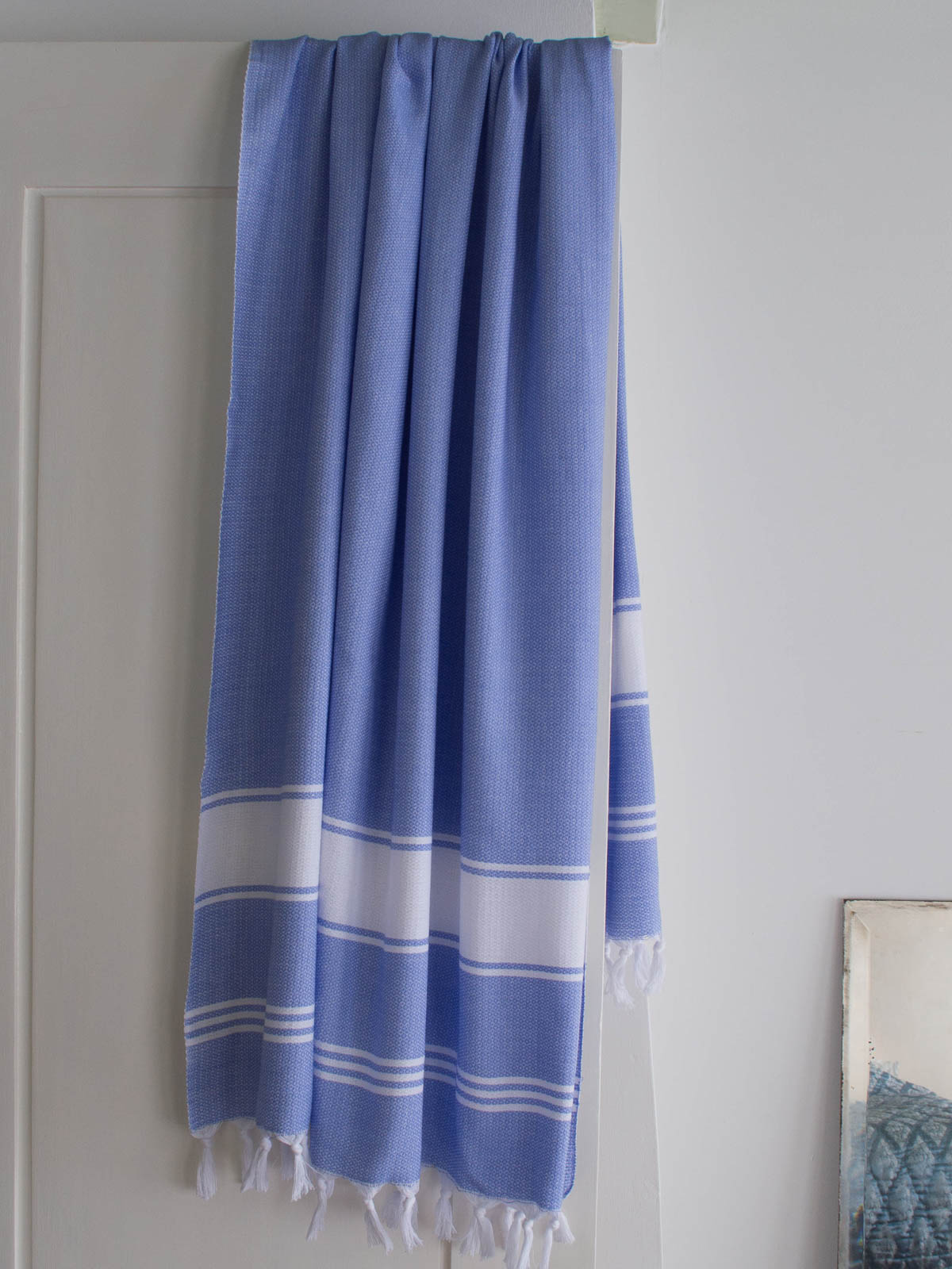 hammam towel lavender/white