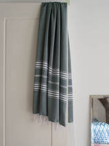 fouta vert de pin