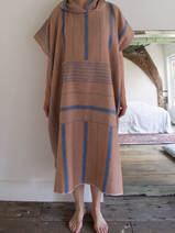 Surf poncho brown/navt blue